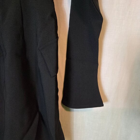 Commense Dress womens XS Black long-sleeve Mini mock-neck NWT - Picture 4 of 7